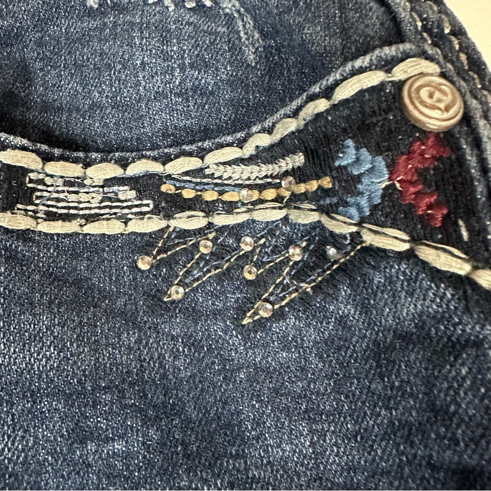 Dark Wash Women's Bootcut Jeans - Blue - Picture 7 of 15